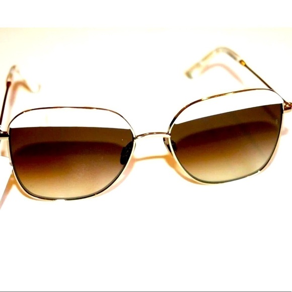 Sunday Somewhere Vito Capped Square Sunglasses Brown Lenses - Picture 2 of 14